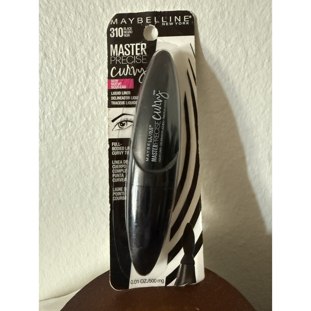 New Maybelline Master Precise Curvy Liquid Eyeliner #310 Black